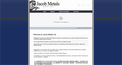 Desktop Screenshot of jacobmetals.co.uk